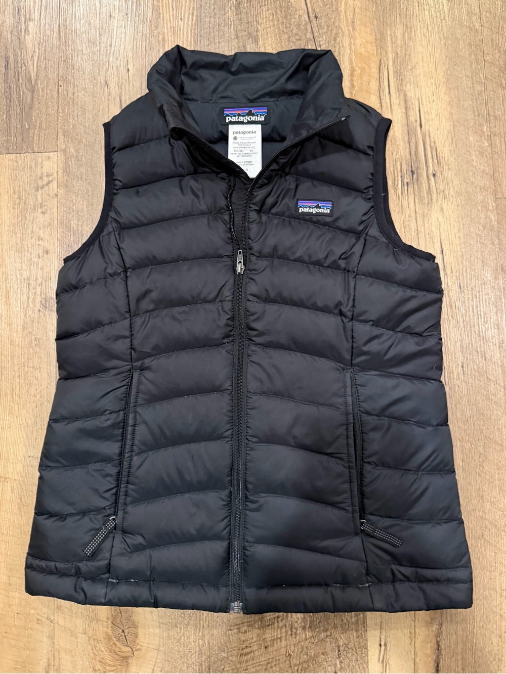 Kids Girls Patagonia Black Down Puffer Vest Small 8